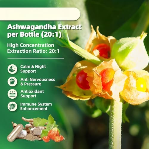 B BEWORTHS Cortisol-Supplement für Frauen und Männer, 10-in-1 Cortisol-Detox mit Ashwagandha, Magnesium, L-Theanin, Ausgeglichener Cortisolspiegel, Nacht- und Beruhigungsunterstützung, 120 vegane Kapseln