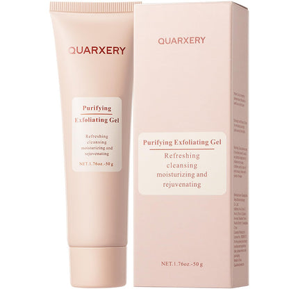 QUARXERY Sanftes Peeling-Gel | Gesichts- & Körperreiniger für empfindliche Haut | Mit natürlicher Hamamelis & Aloe Vera | Tiefenreinigung der Poren
