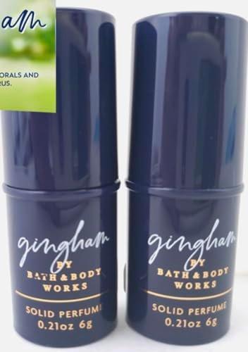 2er-Pack Gingham Solid Perfume Sticks – Reisegröße, 0,11 Fl Oz je Stick