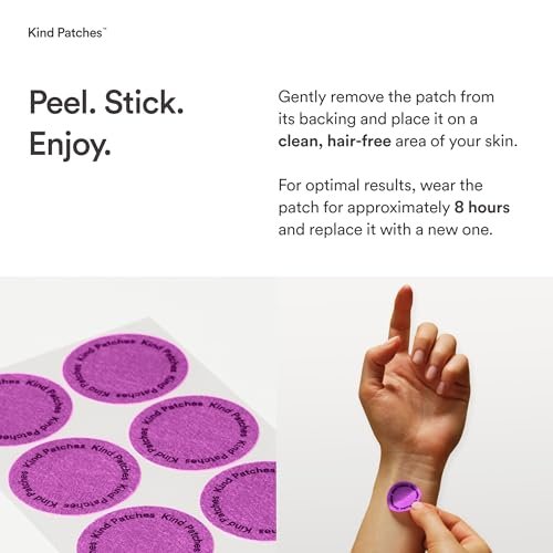 Kind Patches Collagen Patches - Hautstraffung mit Vitamin C und Aminosäuren - Natürliche Hyaluronsäure für Feuchtigkeit, gesündere Haare und Nägel - 30 Stück
