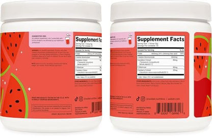 Wellah Creatin für Frauen - Kreatin Monohydrat mit Löwenzahn & Cranberry Extrakt (50 Portionen, Wassermelonen Slush)
