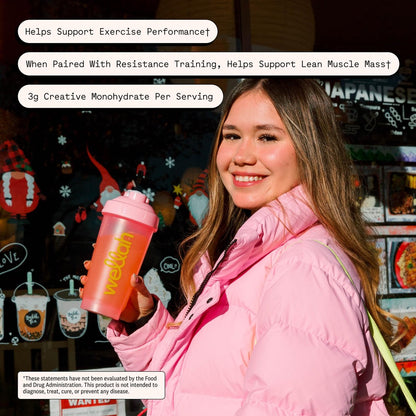 Wellah Creatin für Frauen - Kreatin Monohydrat mit Löwenzahn & Cranberry Extrakt (50 Portionen, Wassermelonen Slush)