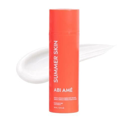 ABI AME Summer Skin Body Serum – Niacinamid Körperserum mit Saccharid-Isomerat – Feuchtigkeitsspendende, leichte Körperlotion für trockene Haut – Schnell einziehend, nicht fettend – Hergestellt in Frankreich – 150 ml