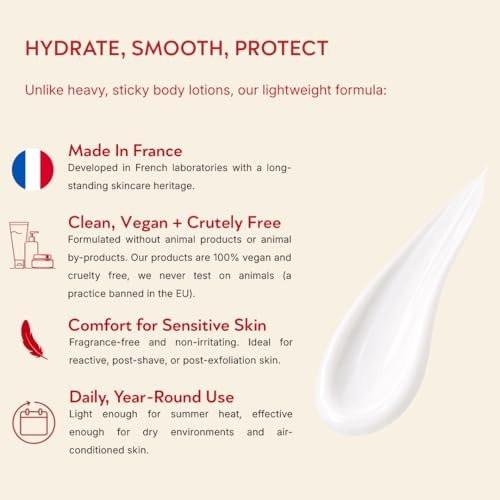 ABI AME Summer Skin Body Serum – Niacinamid Körperserum mit Saccharid-Isomerat – Feuchtigkeitsspendende, leichte Körperlotion für trockene Haut – Schnell einziehend, nicht fettend – Hergestellt in Frankreich – 150 ml
