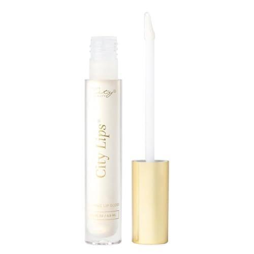 City Beauty City Lips Plumping Lip Gloss Silver Skyline – Hochglanz-Lippenglanz für voller wirkende, jünger aussehende Lippen | Feuchtigkeitsspendende & glättende Lippenpflege mit Hyaluronsäure