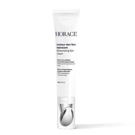 HORACE Augencreme für Männer – Anti-Müdigkeits-Augencreme gegen dunkle Ringe und Schwellungen – Feuchtigkeitsspendende & glättende Formel für alle Hauttypen – Unparfümiert, 15 ml