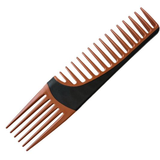 ALAZCO Premium Duo Combo Entwirrungskamm für Haare – Liftender Zahnkamm für Locken, glattes, dickes, nasses Haar, Afro, lange Perücken, Männer und Frauen, Volumen-Styling, hitzebeständig, rutschfest