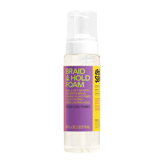 LOCK'N SLEEK Braid Foam für Braids, Twists und Locs – Antifrizz, Glanz, schnell trocknend, leichter Schaum, 236 ml
