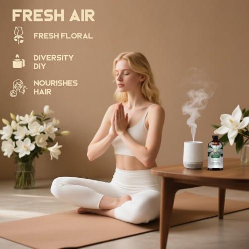 Gardenia Ätherisches Öl – Gardenia Duftöl für Diffuser, Luftbefeuchter, DIY Kerzen, Seife, romantischer Duft, Massage, geschenkfertig – MLYNKL Gardenia Öl (4,33 fl oz / 130 ml)
