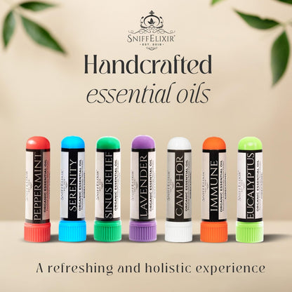 Eukalyptus ätherisches Öl Aromatherapie Nasal Stick Vapor Inhaler - Allergielinderung, USA hergestellt mit biologischen ätherischen Ölen, natürliche Atemunterstützung
