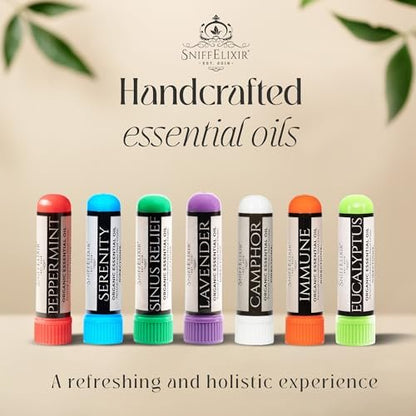 Eukalyptus ätherisches Öl Aromatherapie Nasal Stick Vapor Inhaler - Allergielinderung, USA hergestellt mit biologischen ätherischen Ölen, natürliche Atemunterstützung