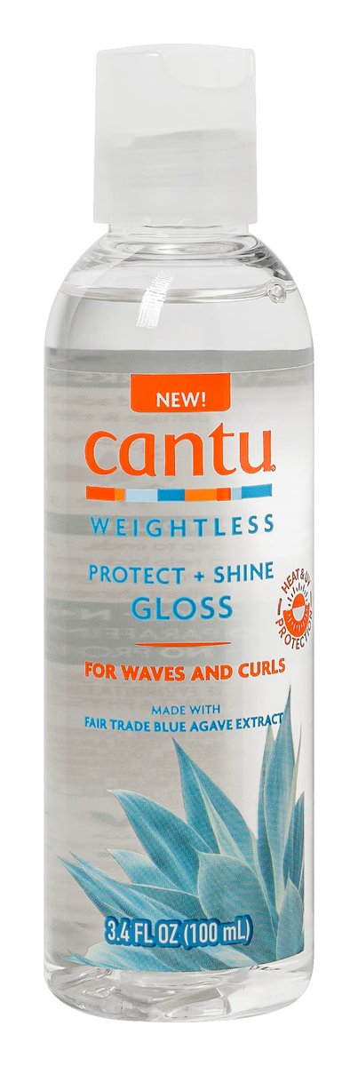 Cantu Weightless Protect + Shine Gloss 100ml – Leichter Glanz für natürliches Haar