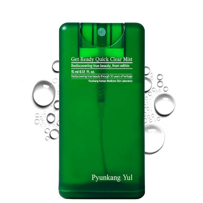 Pyunkang Yul PKY Ultimate Get Ready Quick Clear Mist – Beruhigendes Gesichtsspray mit Cica & Teebaumöl für empfindliche Haut, 15 ml