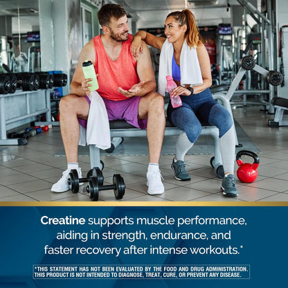 Nature's Wonder Micronisiertes Kreatin-Monohydrat Pulver 5g, Muskelgesundheit, Muskelenergieproduktion, Laktosefrei, 5g pro Portion, 450g, 90 Portionen