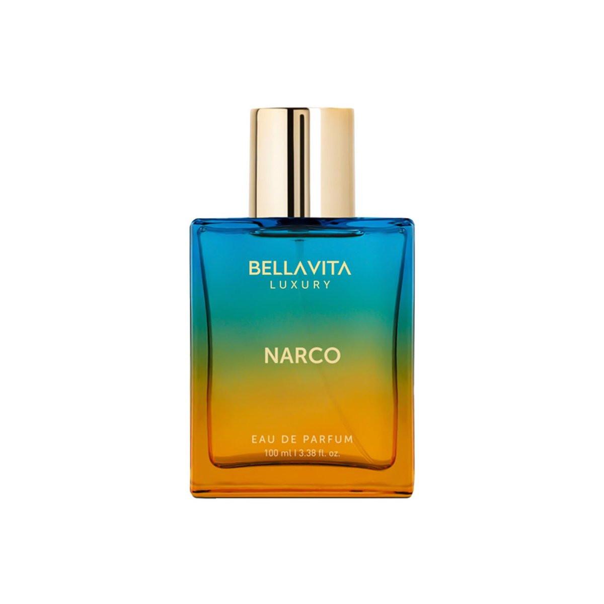 Bellavita Luxury Narco Eau de Parfum | 100 ml (3,4 fl.oz.) | Blumig, Bergamotte, Jasmin und weißer Moschus | Langanhaltender Unisex-Duft