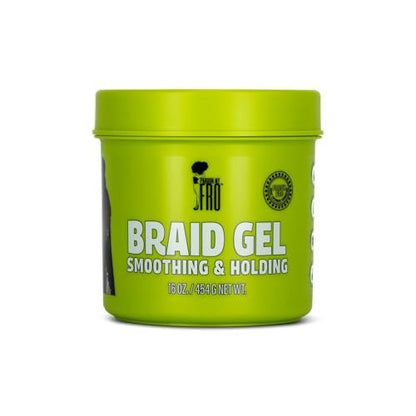 Pardon My Fro Braiding Gel - Starker Halt, Glanz & Kantenfixierung für Zöpfe, Twists, Locken und Dreads - Definiert, spendet Feuchtigkeit, sorgt für Griffigkeit und langanhaltendes Styling mit festem Halt - 473 ml