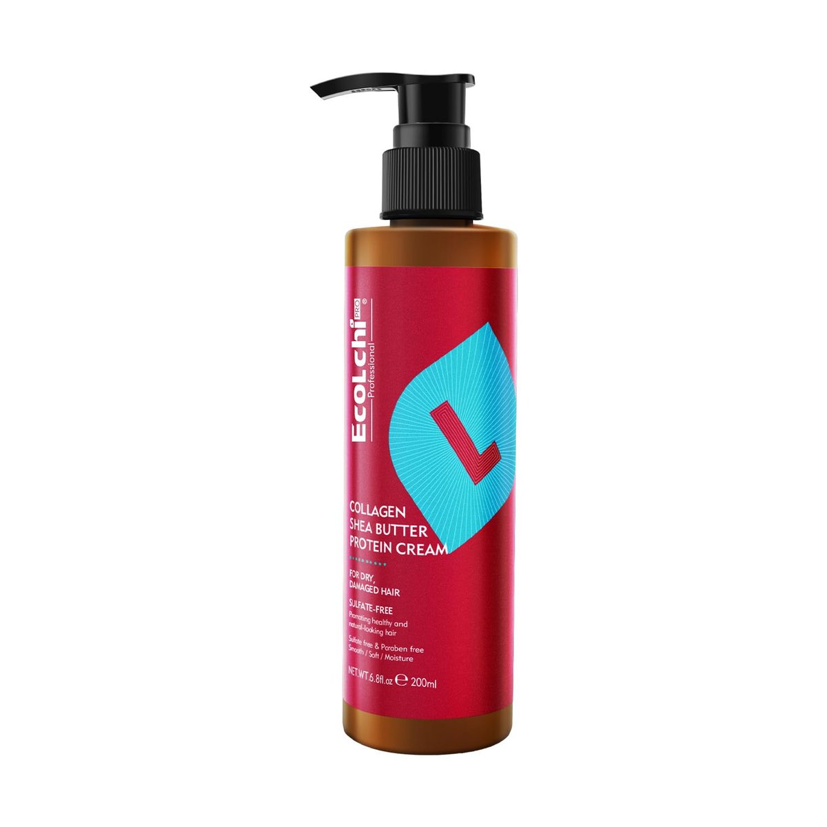 ECOLCHIPRO Collagen Shea Butter Leave-In Haarmaske – Tiefenpflege für trockenes & geschädigtes Haar, 200 ml