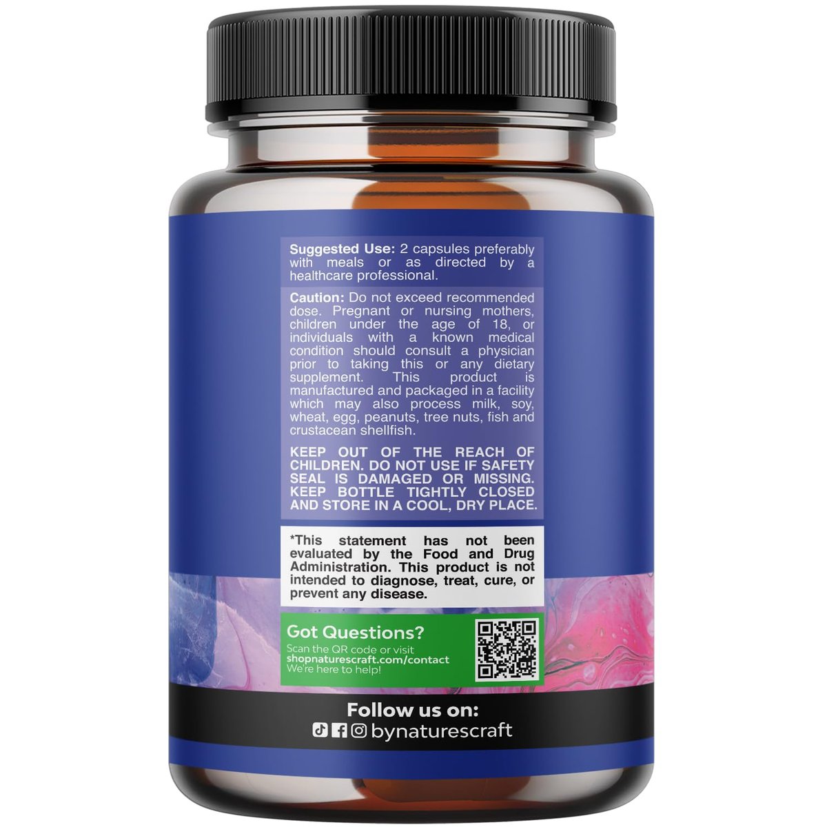 Natures Craft Candida Reinigung Körperentgiftung für Frauen - Anti-Überwucherung Darmreinigung mit Caprylsäure, Schwarznuss, Wermut und Oregano - Ganzkörperreinigung mit Prä- und Probiotika - 60 Kapseln