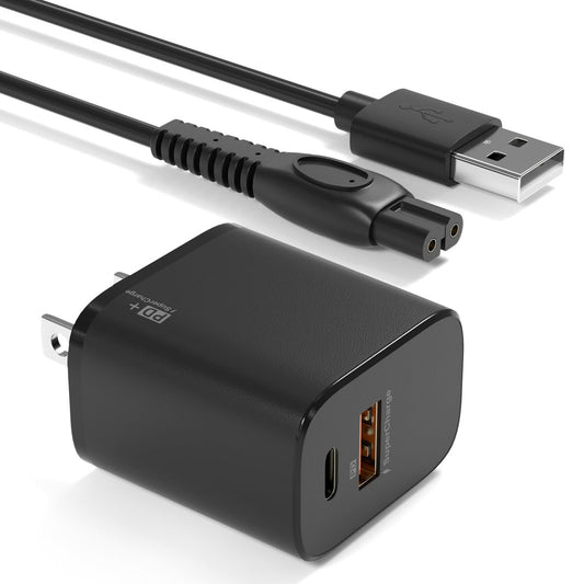 BIYTC 5V USB-Ladekabel kompatibel mit Philips Norelco QP2724, MG5910, MG9525, MG7910, MG9510, MG9520, PQ888, PQ889, OneBlade, Shaver 2400, 3600