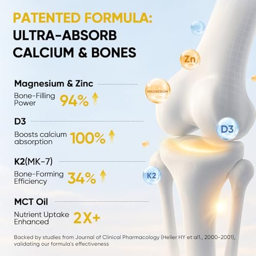 Venture Pal 5-in-1 Vitamin D3 10000 IE & K2 als MK-7 200mcg mit Magnesium, MCT-Öl, Zink – Zuckerfreies Vitamin-D-Liquid für maximale Aufnahme – Knochen-, Stimmungs- und Immununterstützung – 60 ml, 66 Tage