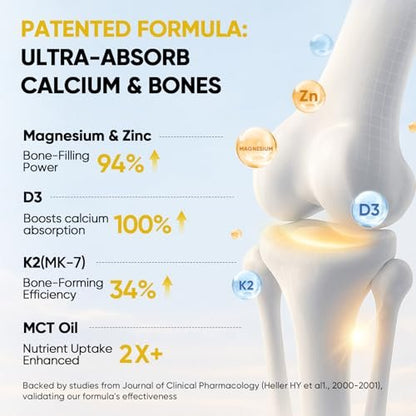 Venture Pal 5-in-1 Vitamin D3 10000 IE & K2 als MK-7 200mcg mit Magnesium, MCT-Öl, Zink – Zuckerfreies Vitamin-D-Liquid für maximale Aufnahme – Knochen-, Stimmungs- und Immununterstützung – 60 ml, 66 Tage