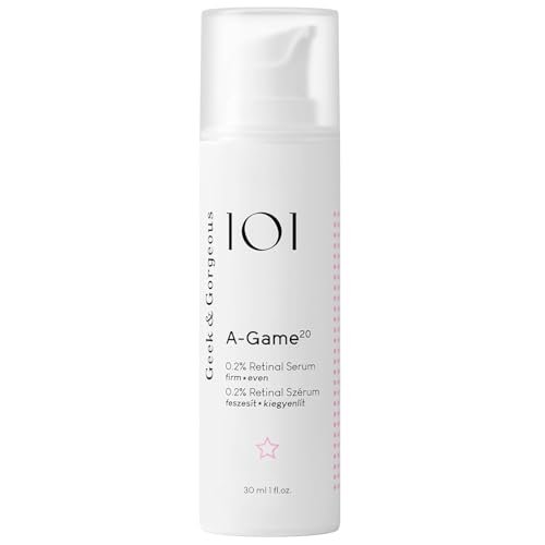 Geek & Gorgeous A-Game 20 – 0,2% Retinal-Serum – Fortgeschrittenes Anti-Aging Vitamin A Nacht-Serum – Reduziert Falten, glättet die Haut & boostet Kollagen – Für erfahrene Retinoid-Anwender – 30 ml