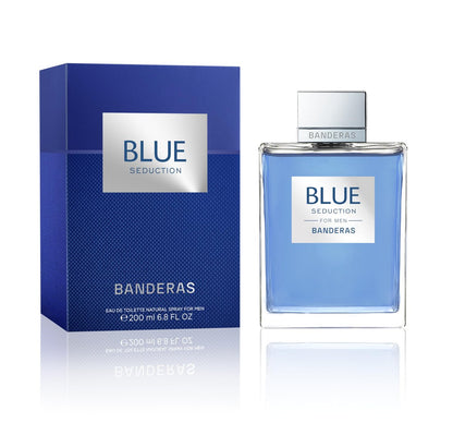 Antonio Banderas Blue Seduction Herren Eau de Toilette Spray, 200 ml