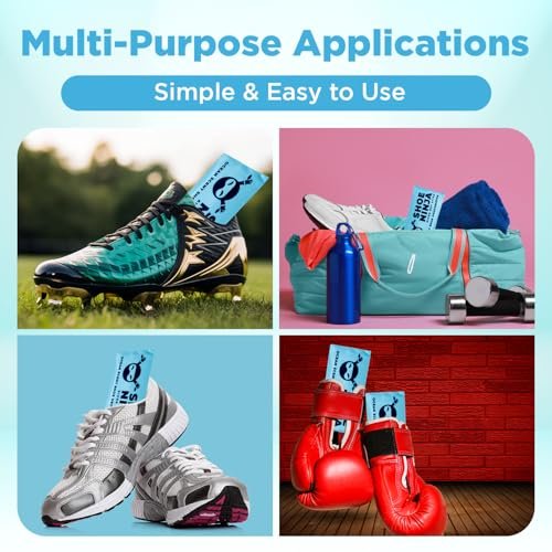 Shoe Ninja Schuhdeodorierer – Geruchsentfernung mit Aktivkohle, wiederverwendbar, ideal für Sport – 1 Packung (2 Stück)