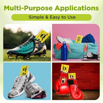 Shoe Ninja Schuhdeo – Aktivkohle Schuhdeodorizer, wiederverwendbarer Geruchsentferner für Schuhe, Boxhandschuhe & Sportsachen – 1 Packung mit 2 Stück
