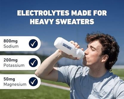 Salty Orange Elektrolyt-Päckchen | HSA FSA | 800 mg Natrium | Stevia-gesüßt & zuckerfreies Elektrolytpulver | Hydration für Schweiß-Wiederherstellung, Fasten, POTS | Ergibt 32 Fl Oz (Packung mit 12)