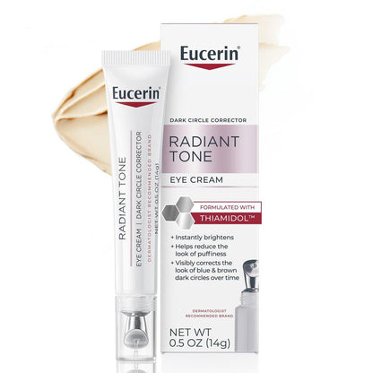 Eucerin Radiant Tone Augencreme gegen dunkle Augenringe mit Thiamidol und Hyaluronsäure, 15 ml Tube
