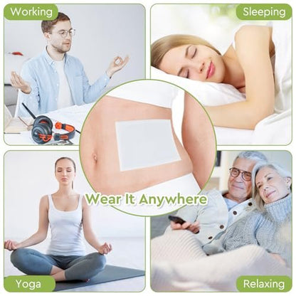 STFOCE 20er Pack Rizinusöl Packung Wickel, Transparente Folie, Selbstklebend, Auslaufsicher, Tragbar, für Zuhause und Reisen, 17x13 cm (1 Packung mit 20)
