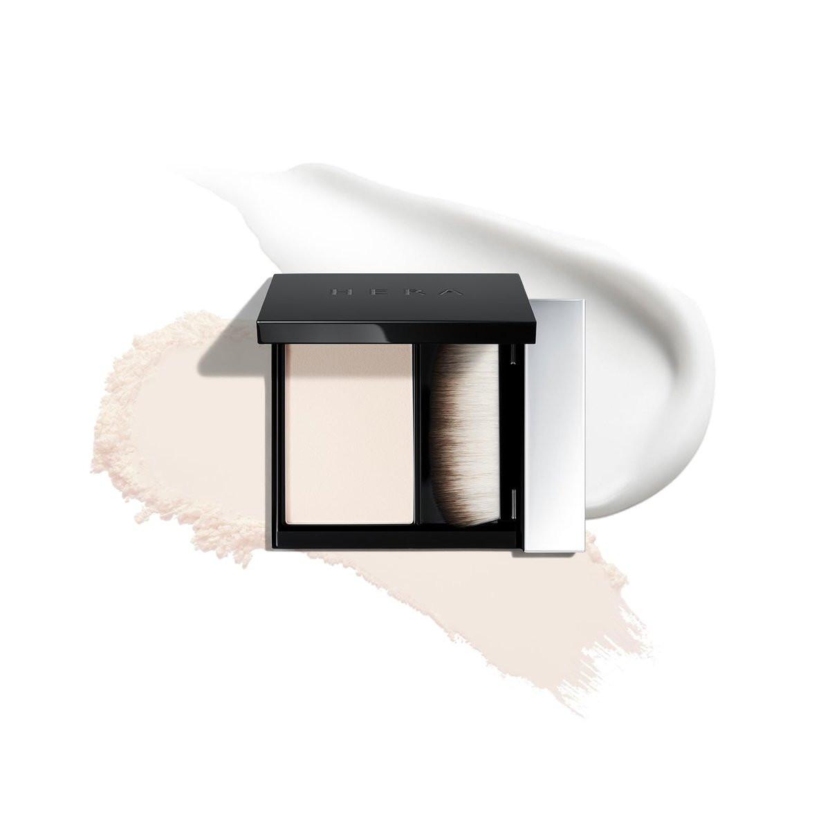 HERA Airy Blurring Powdered Primer – Poreless & Langanhaltendes Korean Makeup | Feuchtigkeitsspendende Creme-Puder für alle Hauttypen, Reisefreundlich, Glättend & Ölabsorbierend, 8,5 g