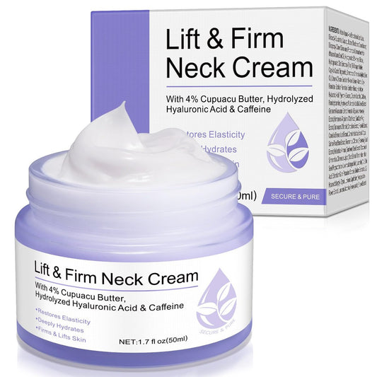 Halsstraffende Creme, Feuchtigkeitsspendende Halscreme zur Straffung & gegen feine Linien, Halscreme für Glättung & Feuchtigkeitsversorgung 50 ml