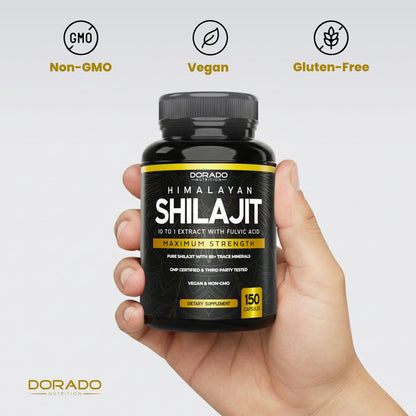 Shilajit Kapseln mit 85+ Spurenelementen (75-Tage-Vorrat, 1000 mg Extrakt pro Portion) – Himalaya-Shilajit für Männer & Frauen mit Fulvinsäure – Laborgeprüft, Vegan, USA-Herstellung