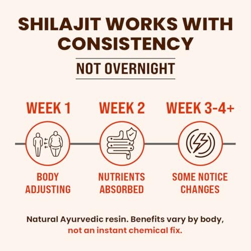 Natruveda Himalayan Shilajit Honey Sticks - 75%+ Fulvinsäure & Spurenelemente - Rohhonig, Safran & Shilajit-Harz - 10 Sticks