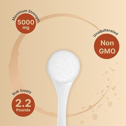 NatureBell Kreatin-Monohydrat Pulver 1000g, 5000mg pro Portion, 200 Portionen (2,2 lb) | Mikronisiert, Rein & Ungeschmackt | Pre-Workout Muskelunterstützung* | Keto, Vegan, Ohne Füllstoffe