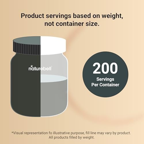 NatureBell Kreatin-Monohydrat Pulver 1000g, 5000mg pro Portion, 200 Portionen (2,2 lb) | Mikronisiert, Rein & Ungeschmackt | Pre-Workout Muskelunterstützung* | Keto, Vegan, Ohne Füllstoffe