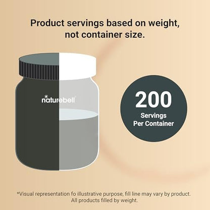 NatureBell Kreatin-Monohydrat Pulver 1000g, 5000mg pro Portion, 200 Portionen (2,2 lb) | Mikronisiert, Rein & Ungeschmackt | Pre-Workout Muskelunterstützung* | Keto, Vegan, Ohne Füllstoffe