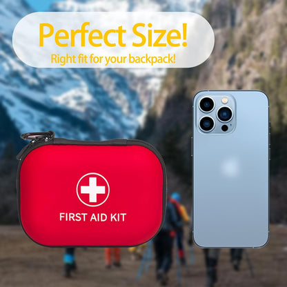 Prelady 138-teiliges Mini-Erste-Hilfe-Set in Reisegröße – TSA-zugelassenes kleines Erste-Hilfe-Set für Auto, Wandern und Zuhause, kompaktes Reise-Medizinset