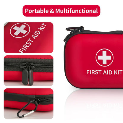 Prelady 138-teiliges Mini-Erste-Hilfe-Set in Reisegröße – TSA-zugelassenes kleines Erste-Hilfe-Set für Auto, Wandern und Zuhause, kompaktes Reise-Medizinset