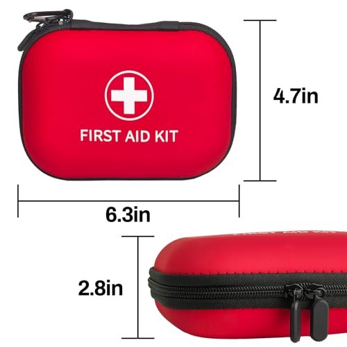 Prelady 138-teiliges Mini-Erste-Hilfe-Set in Reisegröße – TSA-zugelassenes kleines Erste-Hilfe-Set für Auto, Wandern und Zuhause, kompaktes Reise-Medizinset