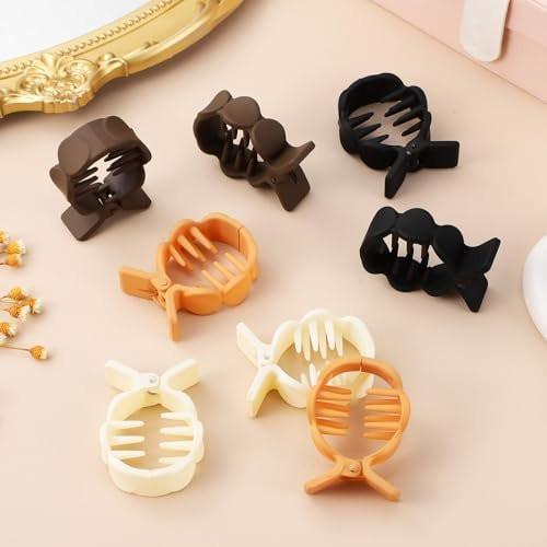 Beaupretty Kleine Haar-Claw-Clips für hohen Pferdeschwanz – sicherer Halt, leicht, für dickes Haar, 8er-Pack
