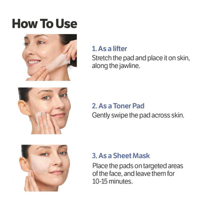 SUNGBOON EDITOR Deep Collagen Retinol Power Boosting Pads – Feuchtigkeits- und Anti-Aging-Pads für trockene Haut, 100 Stück