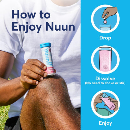 Nuun Zero Sugar Hydration Electrolyte Tablets – Mixed Citrus 4er-Pack (40 Portionen) – Natrium, Kalium, Chlorid, Calcium, Magnesium – Zuckerfrei, Glutenfrei, Vegan
