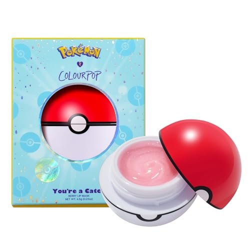 ColourPop x Pokémon Lip Mask - You're a Catch Leave-On Lip Moisturizer & Overnight Lip Treatment - Pflegt trockene Lippen mit Sheabutter & Vitamin E - Berry (0.07 oz)