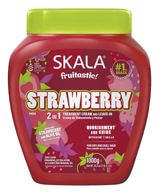Skala Frutastica Erdbeer-Haarmaske 1 kg – Tiefenpflege für lockiges, trockenes und natürliches Haar