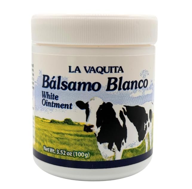 La Vaquita Bálsamo Blanco Salbe 100g – Schnell wirkend für Muskeln & Gelenke – Beruhigende Salbe mit Menthol, Kampfer und Eukalyptusöl
