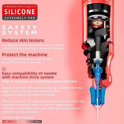 Poseidon Tattoo Gun Kit Kabelloses Maschinen-Set mit 7 Hublängen, 2x 2300mAh Akkus, 11 Tattoofarben, 20 Patronen – Ideal für Anfänger und Künstler