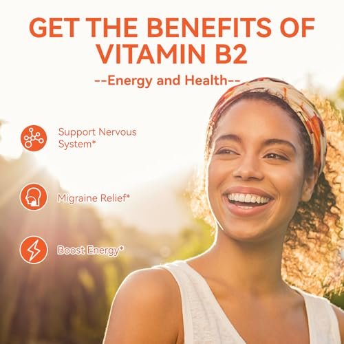 SmildeHeal Vitamin B2 Gummis mit Riboflavin 400 mg & Magnesium – Vegan, 60 Stück – Für Erwachsene zur Migräne Linderung und Unterstützung des Nervensystems